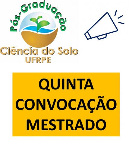 QUINTA CONVOCAÇÃO MESTRADO QUINTA CONVOCAÇÃO MESTRADO
