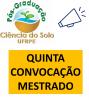 QUINTA CONVOCAÇÃO MESTRADO